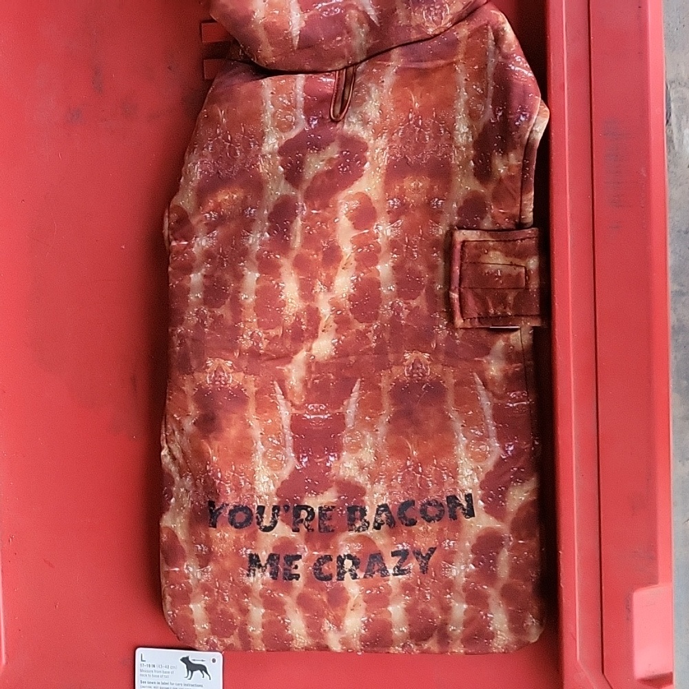 Dog costume - bacon